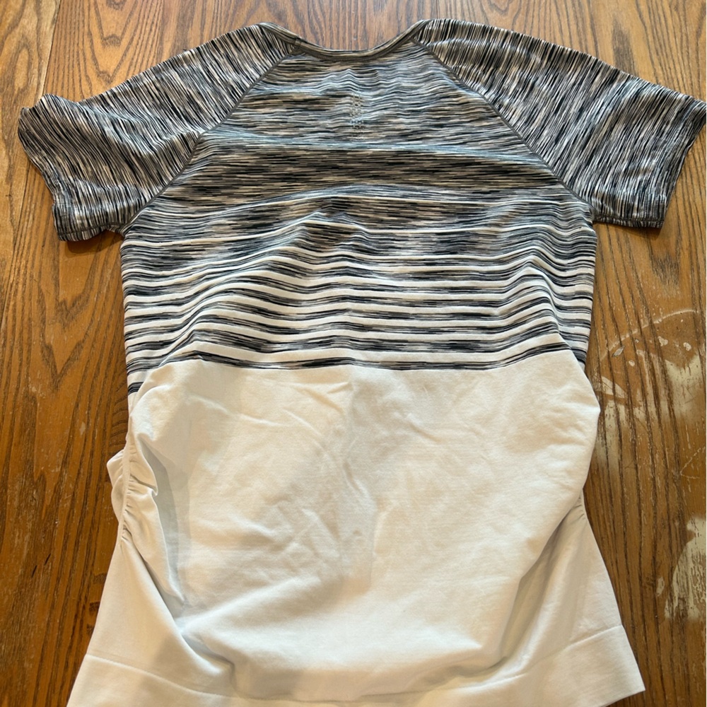 Athleta Black and White Striped Tank
